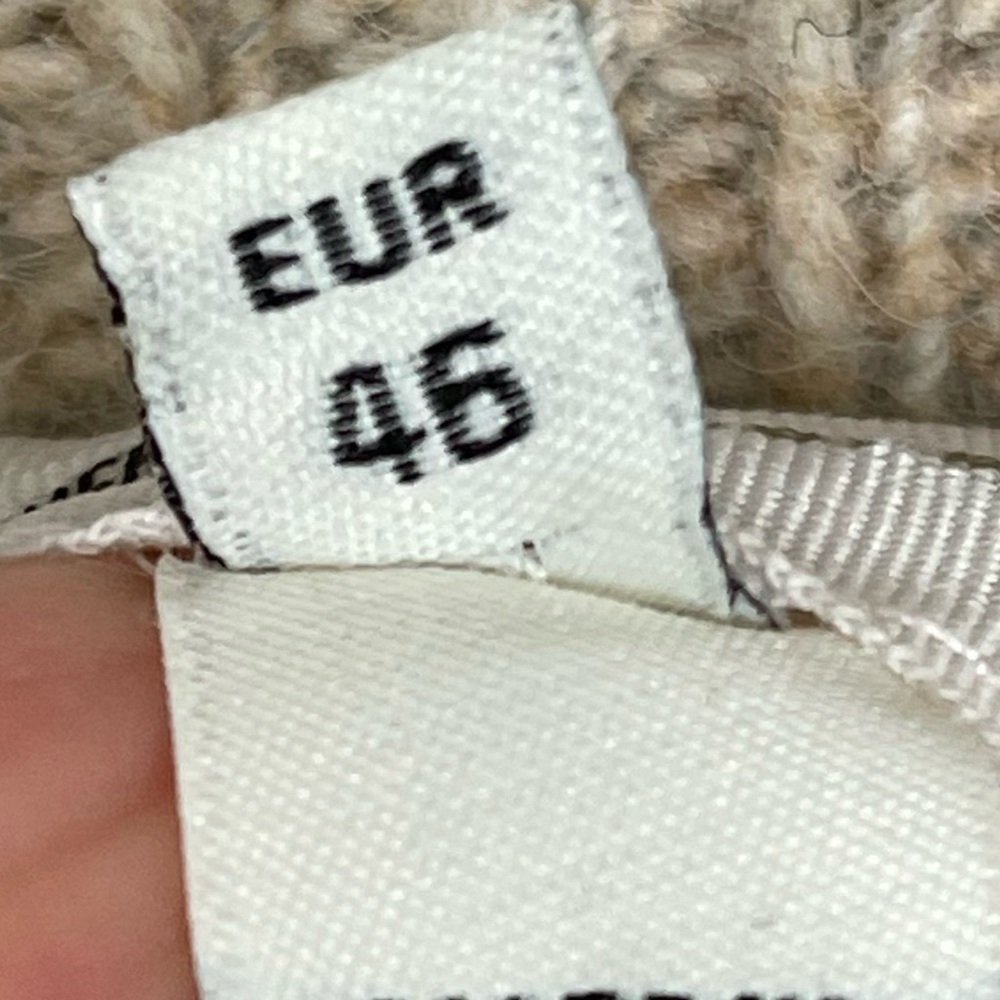 River Island beige knitted hybrid jumper Sweater Vest Oversized Coastal Preppy - Picture 10 of 12